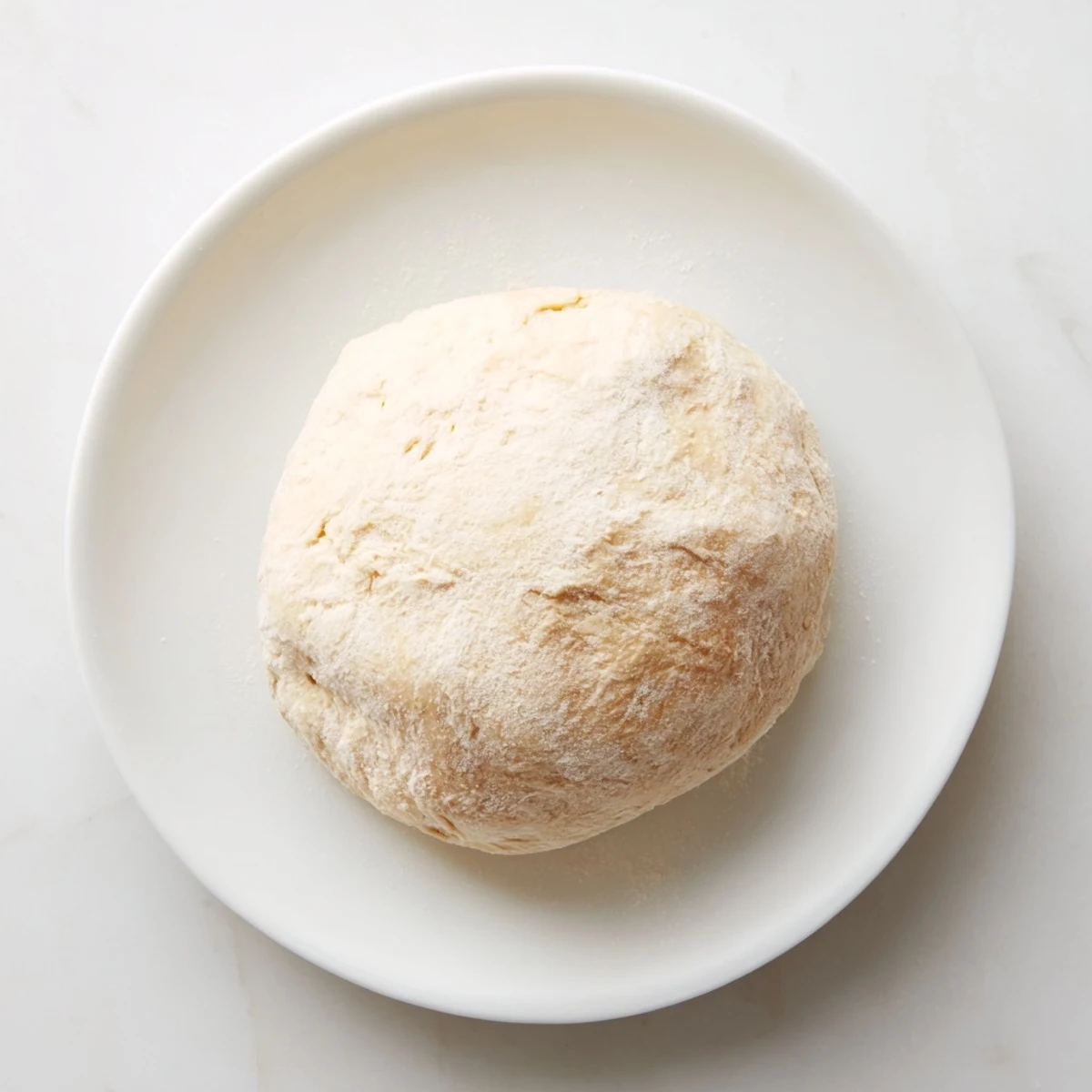 Warm, soft homemade pizza dough, shaped and ready for toppings, perfect for Italian night.