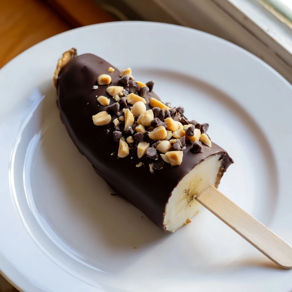 Frozen Banana Chocolate Pops