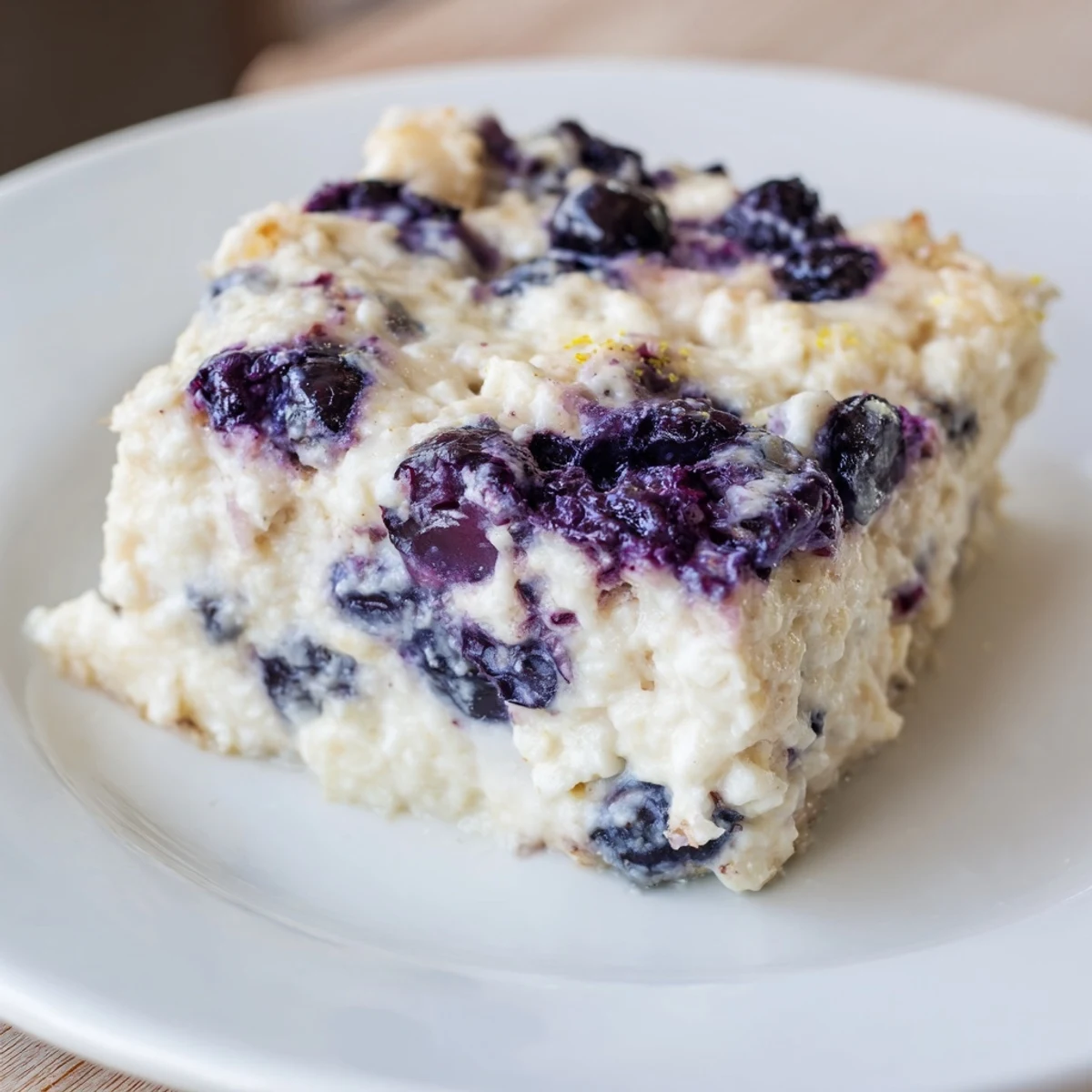 Blueberry Cottage Cheese Bake