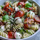 Summer Pasta Caprese Basil