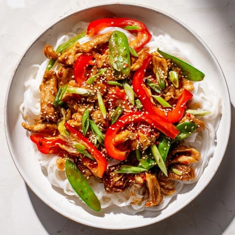 Mongolian Chicken with Noodles