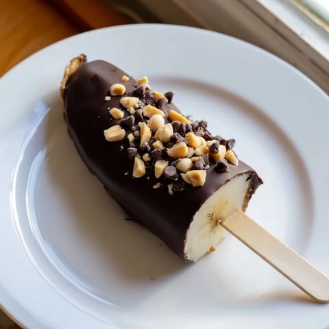 Frozen Banana Chocolate Pops