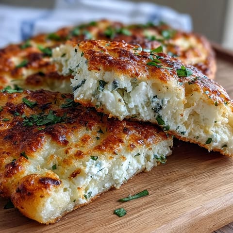 Fluffy Cottage Cheese Flatbread