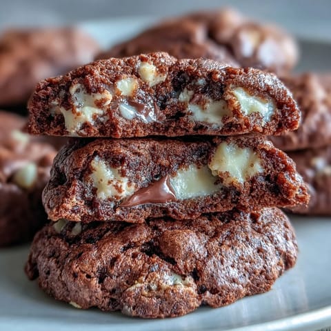 Golden-brown Hojicha Brownie Cookies with cracked tops, ready to serve with a cold glass of milk.