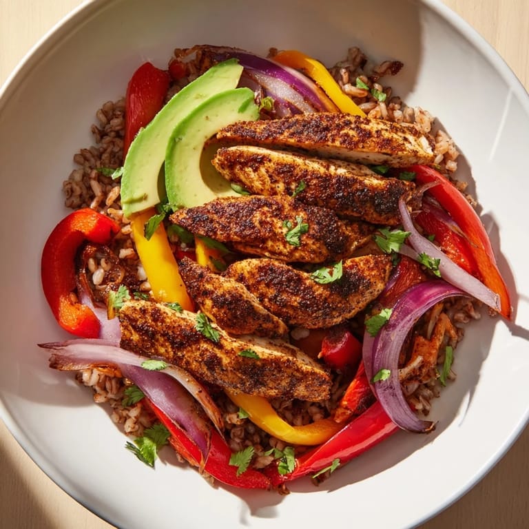 These simple, make-ahead Chicken Fajita Meal Prep Bowls offer vibrant flavors and a satisfying Mexican-inspired meal.