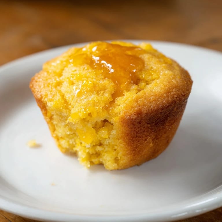 Delicious, fluffy Honey Butter Cornbread Muffins with a perfectly browned top, ideal side.