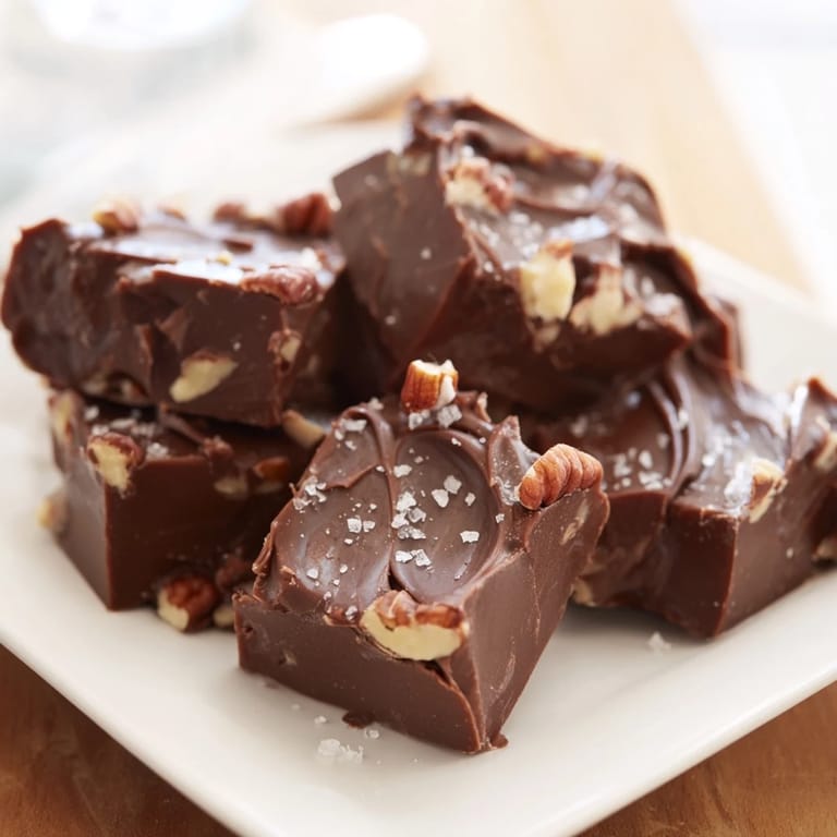 This homemade Easy Chocolate Fudge features a rich, dark chocolate color and creamy texture.