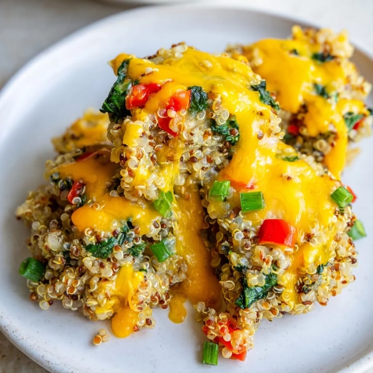 Imagine the amazing flavor of these Baked Cheddar Quinoa Bites, fresh from the oven, ready to enjoy.