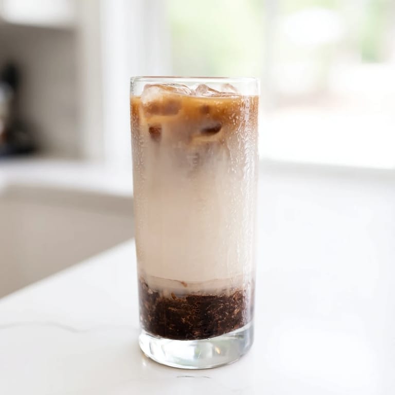 Quick and easy 5-minute Milo ice latte hack, featuring a creamy, chocolatey blend served over ice for a cool, energizing treat.