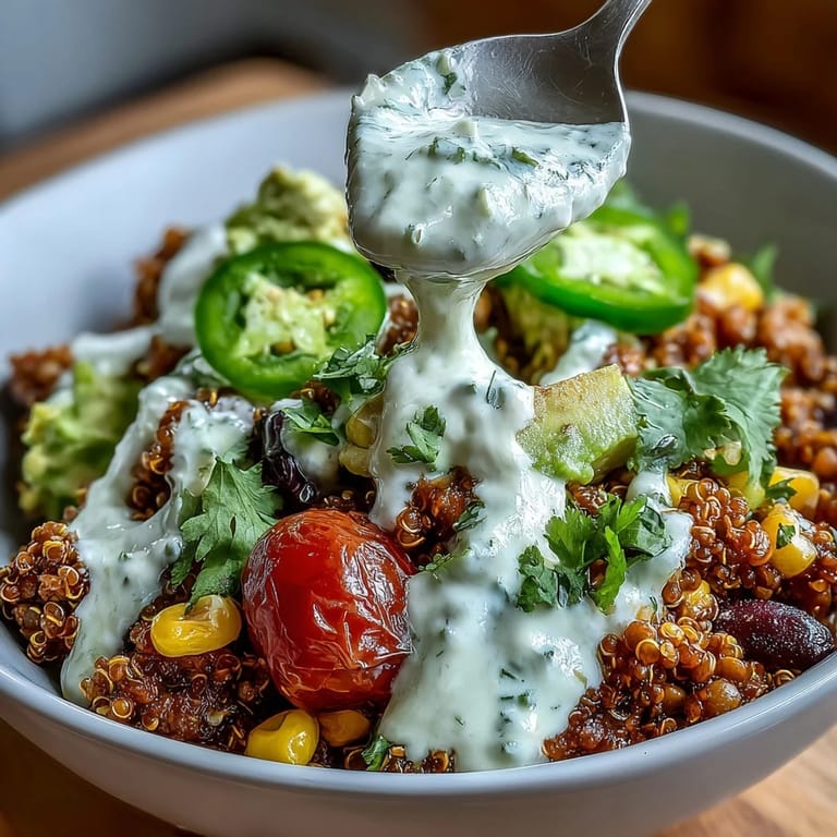 Hearty one-pot lentil and quinoa taco bowls with rich spices, creamy avocado lime sauce, and colorful fresh toppings, perfect for a wholesome plant-based dinner.