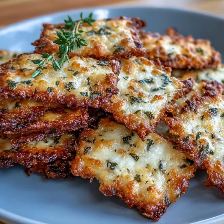 Baked homemade crackers loaded with sharp cheddar, Parmesan, and chives—perfect for pairing with dips or wine.