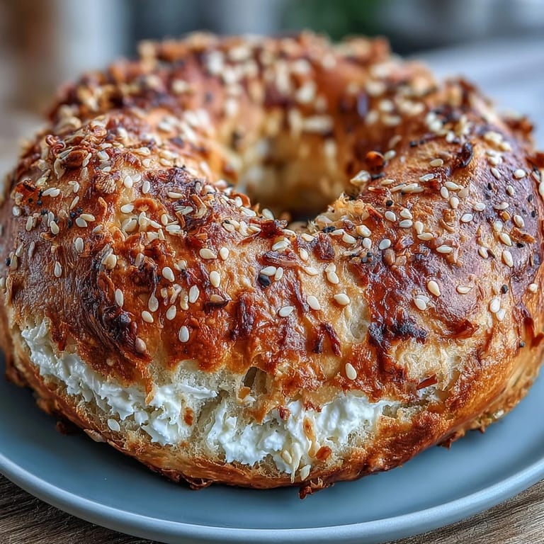Soft, protein-packed yogurt bagels fresh from the oven, ready to enjoy plain or with your favorite spread.