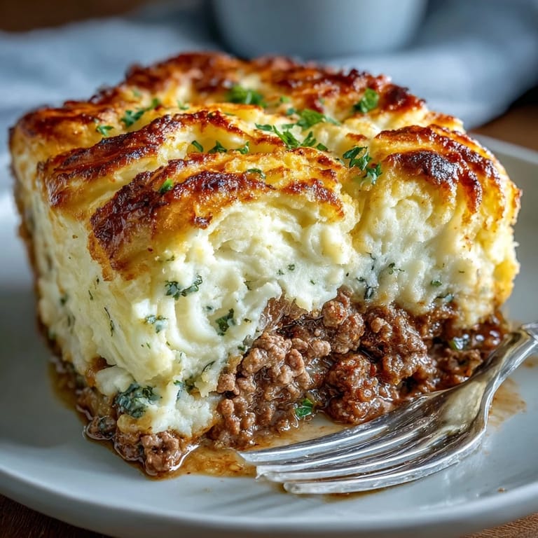 Traditional shepherds pie reimagined with low-carb cauliflower mash, featuring tender lamb and vegetables in a rich gravy.