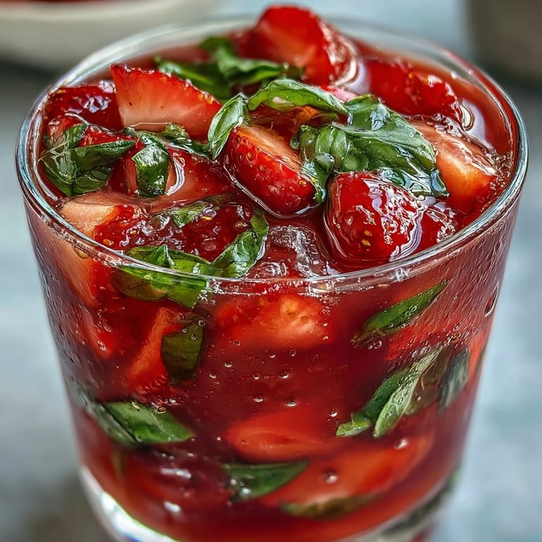Enjoy this refreshing Strawberry Basil Mocktail, a healthy and delicious party drink.