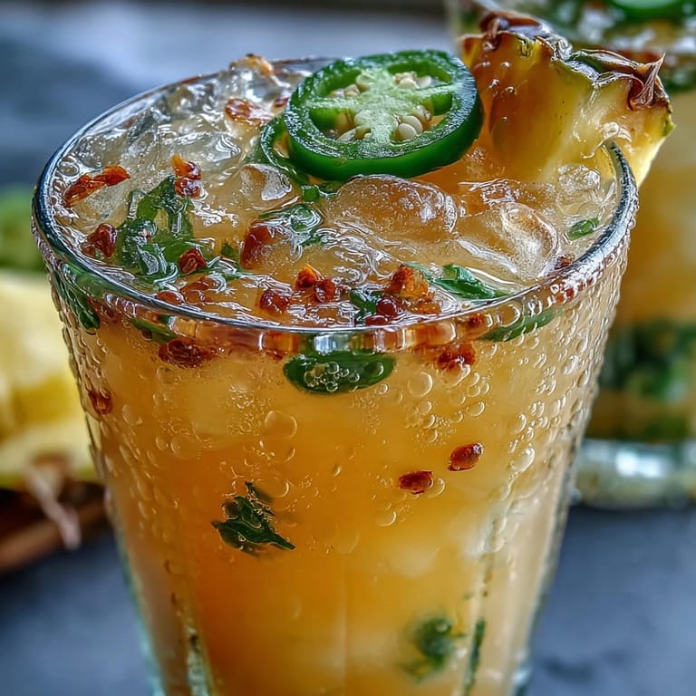 Refreshing Pineapple Jalapeño Agua Fresca, perfect for a hot summer day.