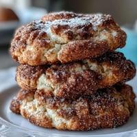 Delicious cottage cheese snickerdoodle cookies rolled in cinnamon sugar, soft and pillowy with a tangy twist.