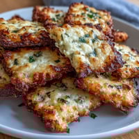 Golden, crispy cheese and herb crackers with melted cheddar and fresh thyme, ideal for cheese boards and snacking.