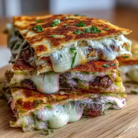Bunny-shaped quesadillas with cheese and veggies, golden and crispy, decorated with olives and carrots for a festive Easter snack.