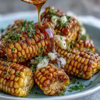 Microwave corn on the cob with garlic butter, tender and sweet, brushed with savory melted garlic butter for a quick and flavorful side.